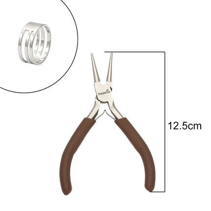 Mini Precision Pliers for Jewelry Making & Watch Repair - Ultra Fine Tip Craft Pliers with Spring Handle Ideal for Detailed DIY