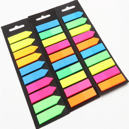 200 Sheets Sticky Notes Adhesive Memo Notes Index Transparent Post Stickers Bookmarks Notepad School Office Stationery Supplies