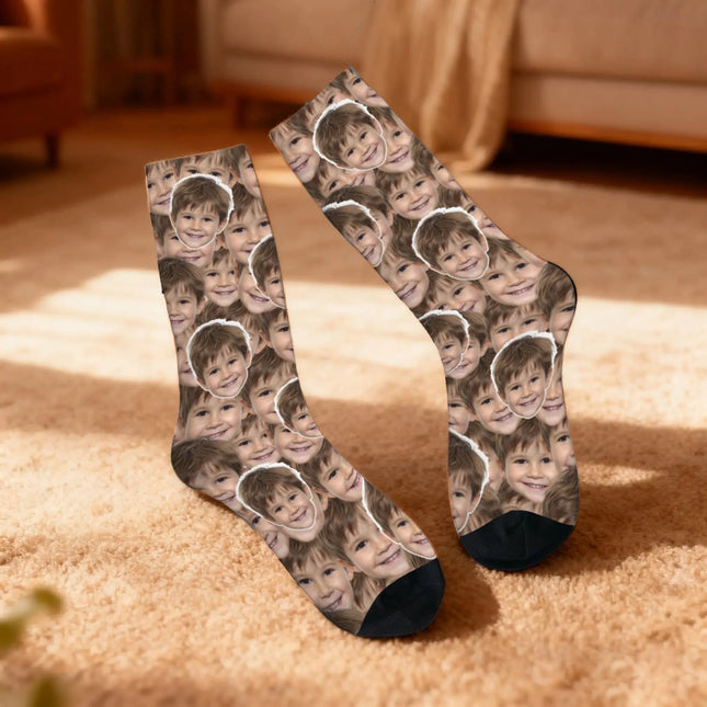Custom Face Socks Socks With Many Faces Personalized Face Socks Personalized Photo Socks Best Custom Gift Idea