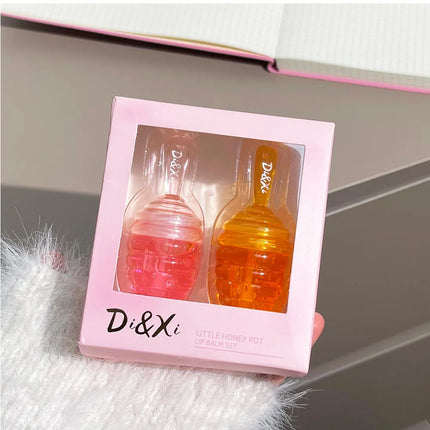 Small Honeypot Lip Oil Moisturizing and Fading Lip Pattern Water Lip Balm Dudu Lips