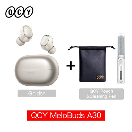QCY MeloBuds A30 Wireless Earbuds 60dB Adaptive AI Scene ANC 8-Mic 3-Device Connect Bluetooth Earphones LDAC Hi-Res Headphones