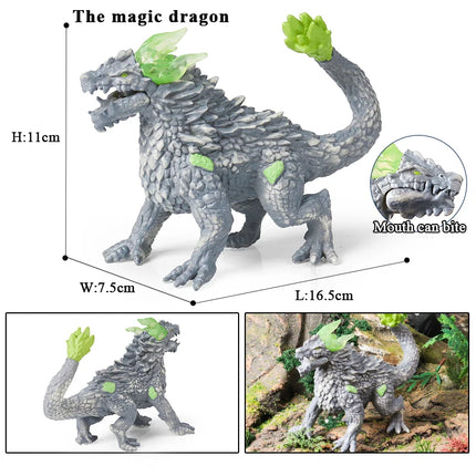 Oenux Simulation Dinosaur Dragon Turtles Fire Bull Orangutan Magma Golem Animal Model Action Figures Pvc Collection Kid Toy Gift