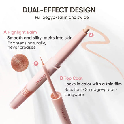 Judydoll Dual-Ended Contour Under Eye Pen Matte Shimmer Soft Nude Fine Flash  Smudge-Proof Lasting Natural Brightening