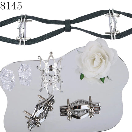 QKKQ Stainless Steel Chest Clamp Breast Bondage Nipples Pleasure Wearable Erotic Bra Nipple Stimulation For Women Sexy Tools