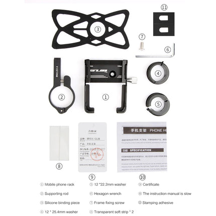 GUB P10 Phone Holder Stand Aluminum Alloy Bike Biking Motorcycle Handlebar Clip Bicycle Portable  Cycling Parts