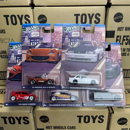 In Stock Hot Wheels GDG44 Silver Label Compact Kings Serise Fiesta Miata Sentra 1/64 Scale Die-Cast Model Gifts Surprise Car Toy