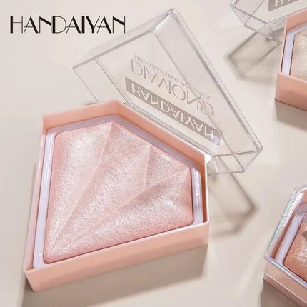 Natural Diamond Highlighter Powder 5 Color Shimmer Contour Nose Shadow Brightening Face Makeup Cosmetics Palette