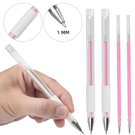 2/6Pcs Skin Marker Pen Tattoo Pens Professional Eyelash Extension Set For Lip Tattoo Eyebrow Piercing Scribe Surgical Skin Tool