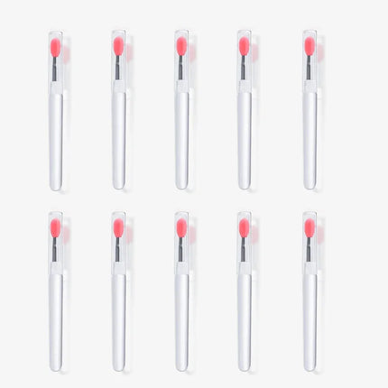 1/3/10pcs Portable Silicone Lip Brush with Cover Soft Multifunction Lip Balm Applicator Lipstick Lipgloss Makeup Brush Reusable