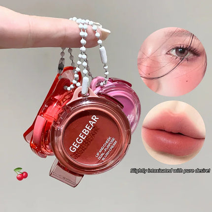 Gege Bear Natural Cream Blush Cheek Color Stick Dual Use Lip And Cheek Gift For Beauty And Health Makeup Fans