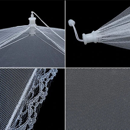 Kitchen Food Cover Foldable Anti Fly Mosquito Mesh Cover Picnic Dinner Table Umbrella Style Tent Cover Kitchen Gadgets