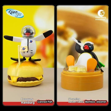 Anime Pingu Gashapon Blind Box Cute Surprise Mystery Boxes Figures Model Toys Cartoon Kawaii Desktop Decor  Kid Gift
