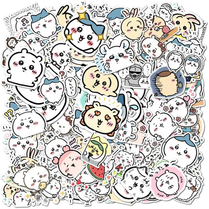 100pcs Chiikawa Stickers Cute DIY Waterproof Vinyl Scrapbook Water Cup Lovely Cartoon Anime Phone Case Sticker Kids Gift Toy