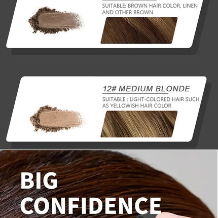 Hairline Shadow Powder,Instantly Conceal Hairline And Hair Root, Waterproof Hairline Powder Filler,Hair Root Cover,Scalp Powder