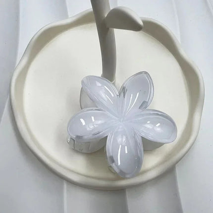 Hawaiian Gradient Hair Clips Flower Hair Claws Big Size Fashion Head Wear Hairpin for Women Girls Crab Barrette Hair Accessories