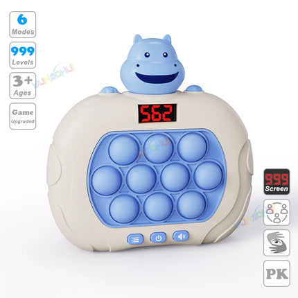 999 Level Electronic Pop Push Quick Push Game Console with LED Display Screen, Suitable for Adult and Child Fidget Toy Christmas