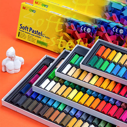 6/24/32/48/64 Color Chalk Set Soft Oil Pastel Square Drawing Sketch Stick Crayons Pastel Sticks Set for Beginners Art Painting