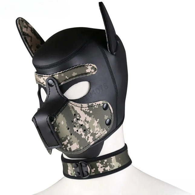 Female Role-playing Mask Couple Training Game BDSM Bondage Sex Toy Male Dog Head Mask Adult Party Toy Nightclub Dance Head Cover