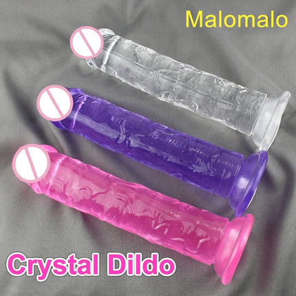 Cheap 5 Colors Small Transparent Dildo Suction Cup Jelly Dick Women Erotic Anal Sex Toys Soft Clitori Vaginal Masturbators Penis