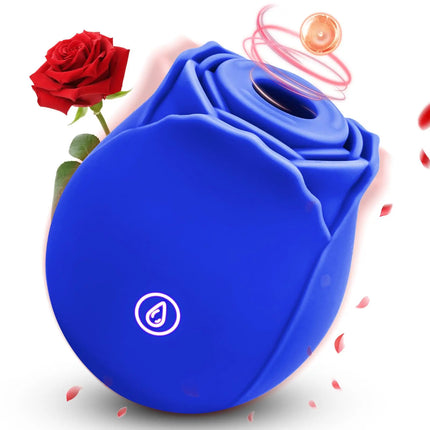 3 in 1 Sucking Vibrator Rose Sex Toy Vaginal Nipple Clitoral Sucking Stimulator for Women G-Spot Vibrator Adult Couples Sex Toys