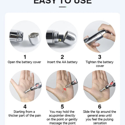 Electronic Acupuncture Pen Acupuncture Point Pen Acupuncture Point Pen Meridian Energy Meridian Pen Massage Pen Acupuncture Acup