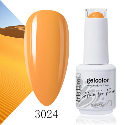 Arte Clavo Colourful Gel Nail Polish Nail Art Gel Varnishes Macaron Color Nail Semi Permanant Soak Off LED UV Gel Nail Varnishes