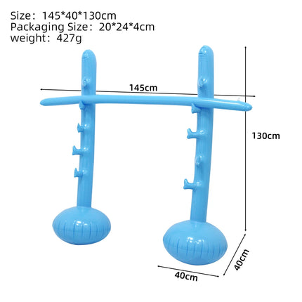 Inflatable Limbo Game Set, Outdoor Summer Party Game for Kids Adults, Backyard Carnival Interactive Play Toy