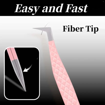 Lash Tweezers with Fiber Tip Tweezers for Eyelash Extensions Fiber Tips Eyelash Tweezers Eyelash Extensions Lash Tweezers