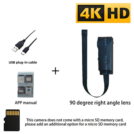 Newly improved 4K HD mini WiFi camera, supporting remote viewing, motion detection, DIY home nanny style camera