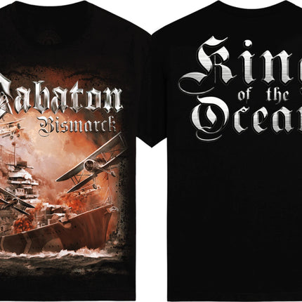 Sabaton Fleet Kriegsmarine Album T-shirt Heavy Metal Rock Band Oversized Y2k T-shirt Women Men Streetwear Harajuku Male Clothing