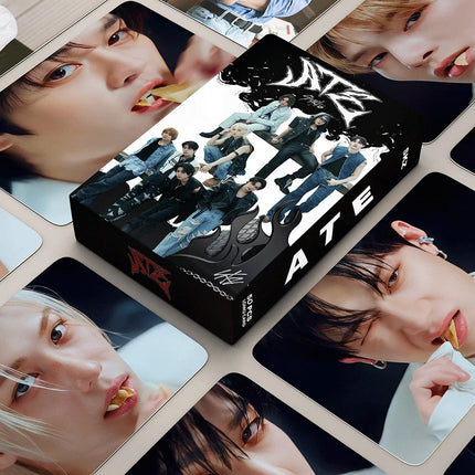 55PCE Stray Kids' comeback album "LOMO" card - Stray Kids Official Same Series Souvenir Mini Card Postcard ATE skzoo