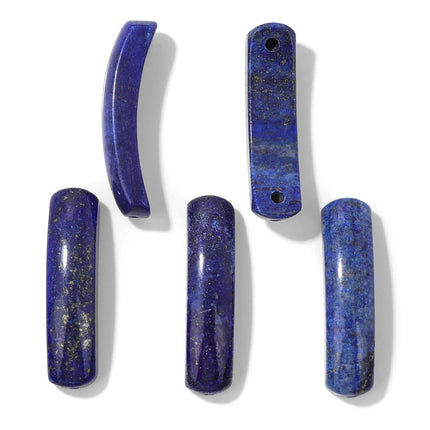 Blue Lapis Lazuli Pendant Gems Cross Hand Oval Shape Natural Stone Lapis Lazuli Charms for Jewelry Making Necklace DIY Bracelet