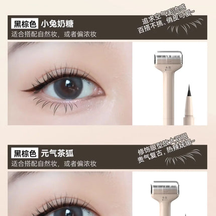DEZONE Double Head Eyelash Stamp Waterproof Sweatproof Original Products Set And Non Smudging Liquid Eyeliner