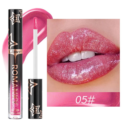 1Pc Lip Gloss Pearlescent particles shimmer Suitable for party, stage, Valentine's Day gift, daily wear