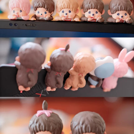 Genuine Sonny Angle X Monchichi Hippers Series Blind Box Collect Mini Figure Kawaii Doll Sakura Desktop Decor Kid Girl Gift