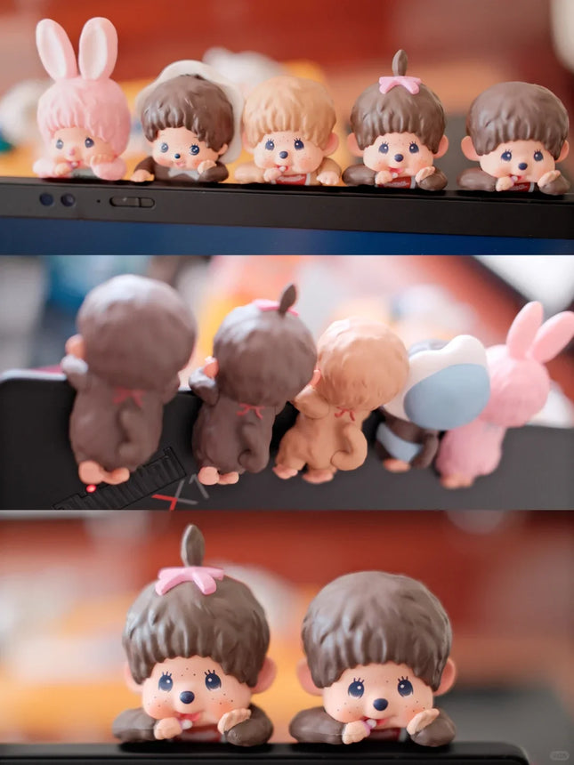 Genuine Sonny Angle X Monchichi Hippers Series Blind Box Collect Mini Figure Kawaii Doll Sakura Desktop Decor Kid Girl Gift