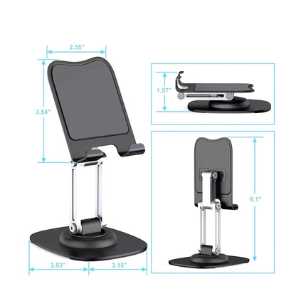 360° Rotation Portable Tablet Holder For Phone iPad iPhone 17 Xiaomi Folding Lazy Desktop Live Mobile Phone Stand Mount Bracket