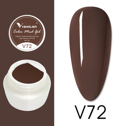 VENALISA Color Mud Gel Pure DIY Nail Art Design UV Gel Polish Professional Manicure Varnishes for Quality Artistry