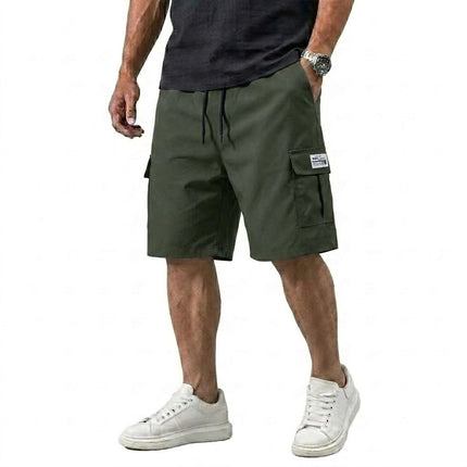 Summer Cargo Short Pants Casual Knee Pants Jogging Gym Man Short Multi-Pocket Work Pants Tactical Shorts Men Bermuda Baggy Pants