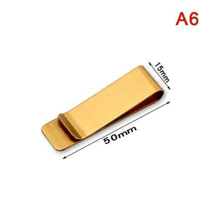 High Quality Stainless Steel Metal Money Clip Fashion Simple Silver Dollar Cash Clamp Holder Bill Clamp for Men Women