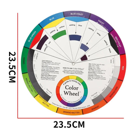 Professional Color wheel Card for Eyebrow Lip and Eyeline Microblading, Mixing Colorwheel for Permanent Makeup