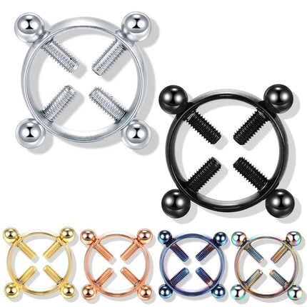 Nipple Clamp Ring Erotic Accessorie Nipple Clamps Sex Toys For Women Stainless Steel Breast Stimulator Shield Body Piercing Shop