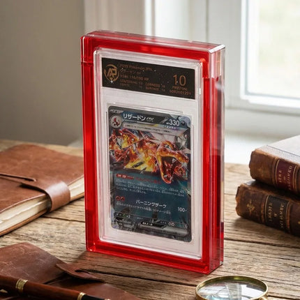 Acrylic Graded Card Display Case for PSA BGS Slabs – Clear Protective Trading Card Holder Stand for Pokémon, Sports Cards & Coll