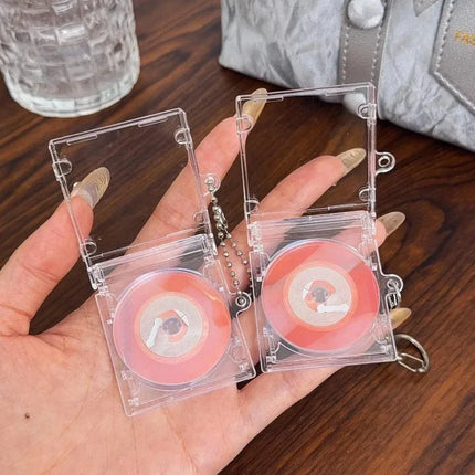 10pcs NFC Functional CD Disc Key Chain Mini CD Case Keychain Peripheral Commemorative Album Key Holder For DIY Backpack Pendant
