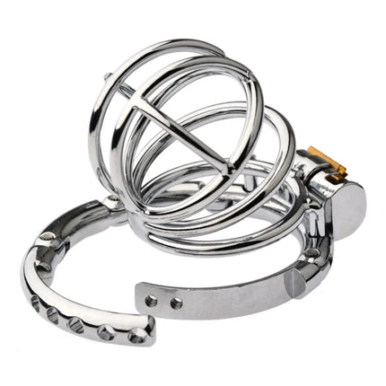 Adjustable Snap Ring Male Chastity Device Metal Cock Cage Slave BDSM Sex Toys for Men Penis Urethral Lock Adult Chastity Belt