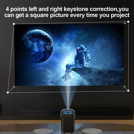 P10 Mini Projector 1080P HD Portable Home Theater LED Video Projector Pocket Beamer for Home Outdoor Movie
