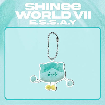 Kpop SHINee  Cartoon Keychain 7th Concert Bead Chain Bag Charms Keyring Pendant Onew Jong Hyun Fans Gifts Collection Accessories