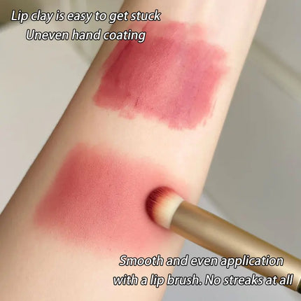 GECOMO Round Head Lip Brush Lipstick Coloring Smudge Brush Concealer Brush Lip Makeup Brush Multi-function Beauty Tool