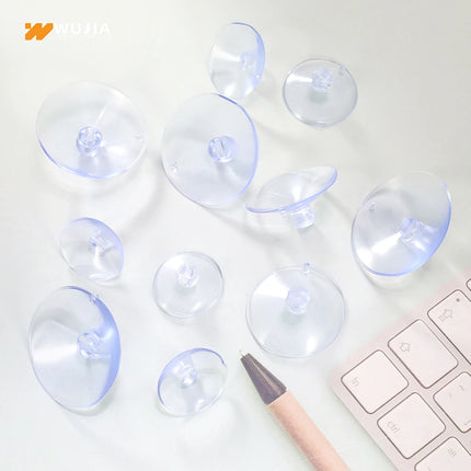 30/50/100pcs Clear Sucker Powerful Vacuum with Holes Suction Cups Wall Kitchen Bathroom Wedding Car Glass Decorate Hooks 25-40mm