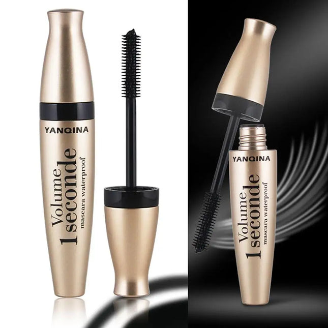 3D Waterproof Curling Mascara Liquid Fiber Black Eyelashes Brush Long Lasting Natural Eye Makeup Extension Fixed shape